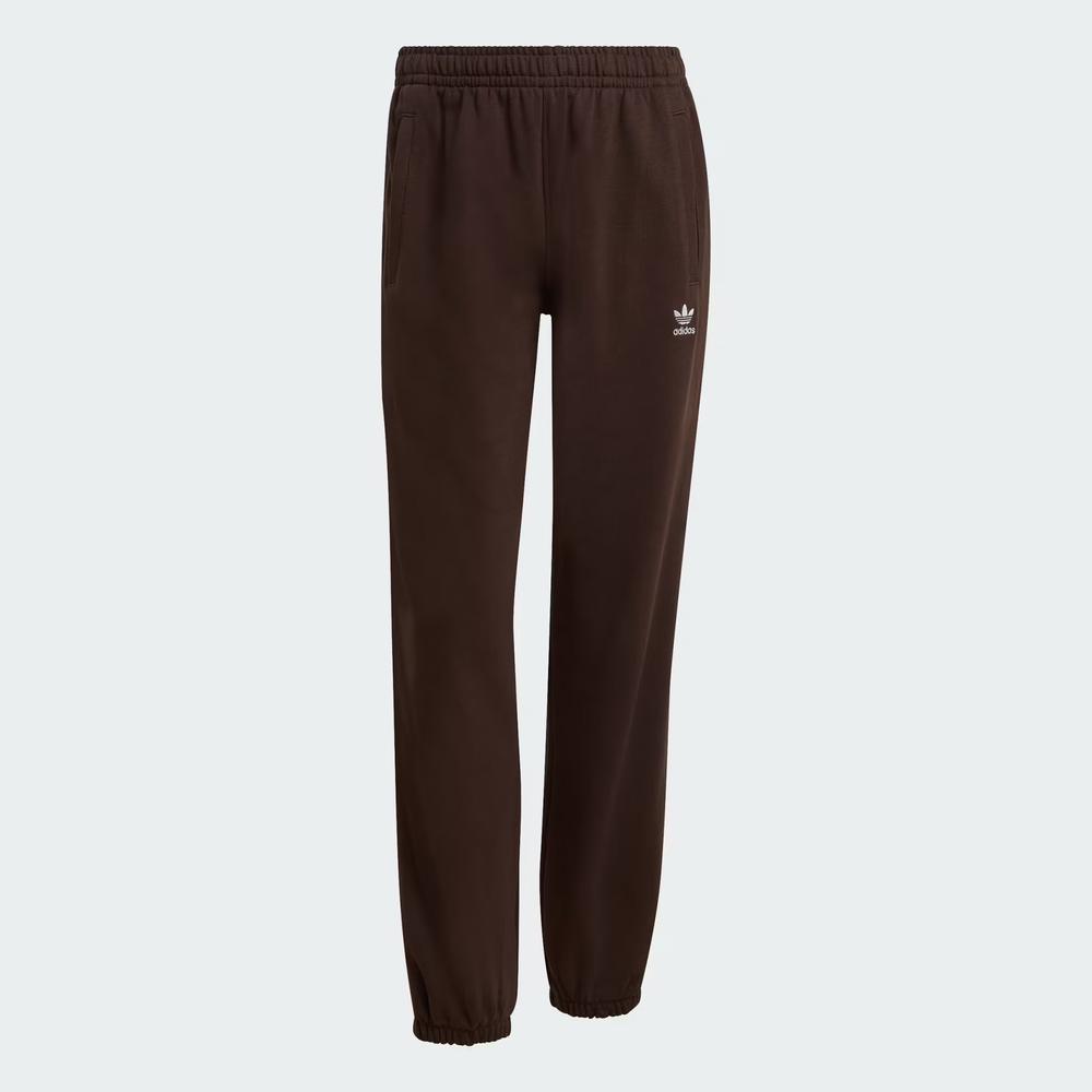 Spodnie damskie adidas Originals Essentials French Terry Regular Cuffed KC9071 - brązowe
