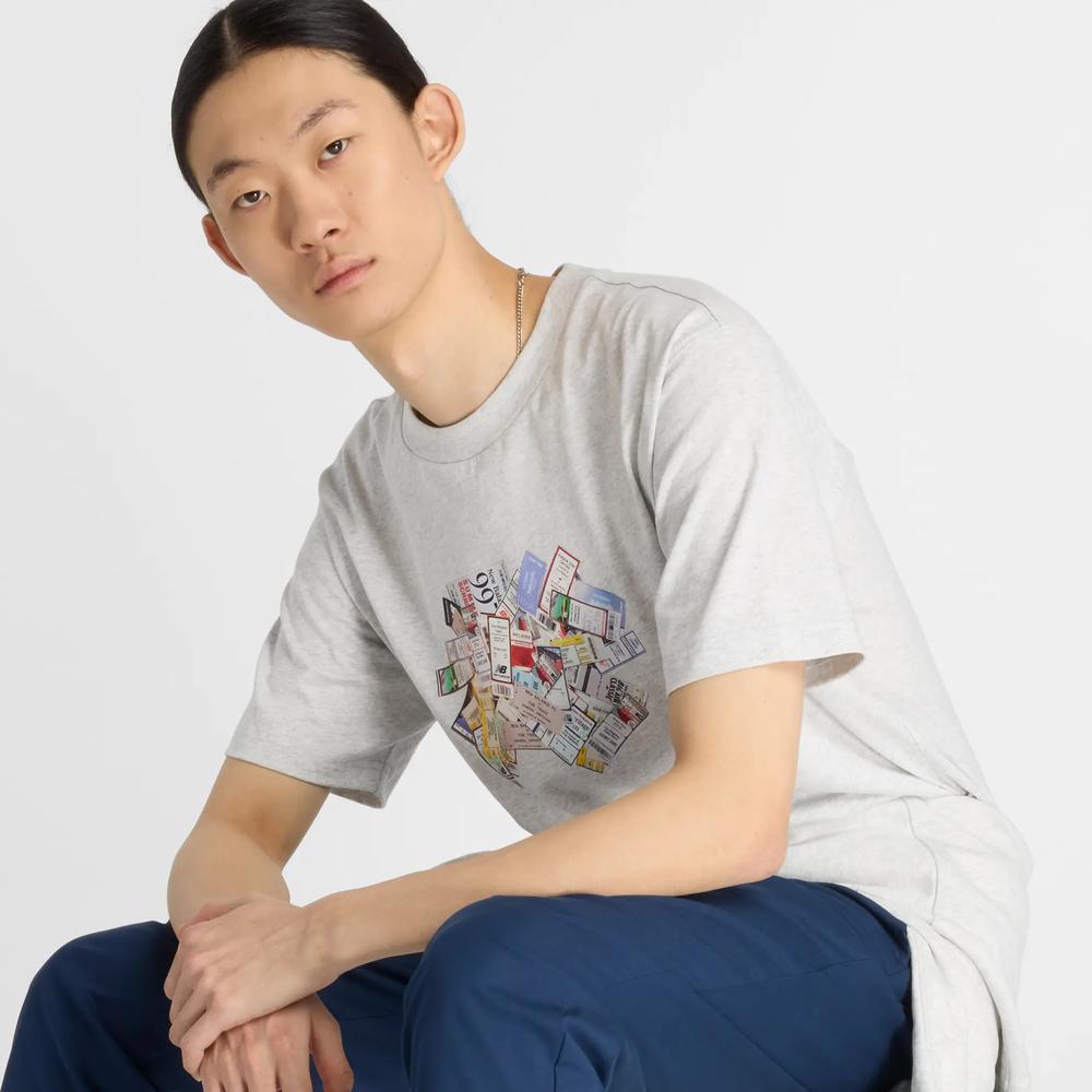 Koszulka męska New Balance MT53905AHH - szara