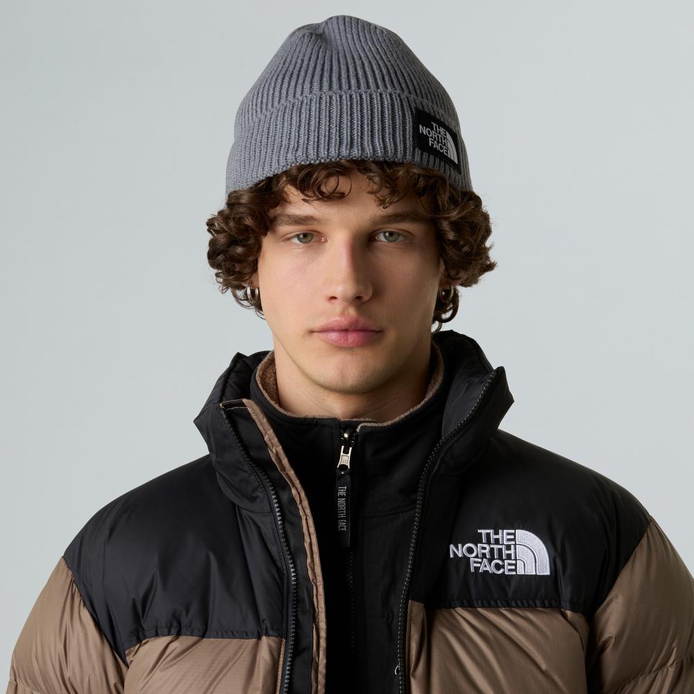 Czapka unisex The North Face Logo Box Beanie 0A8CHEDYY1 - szara