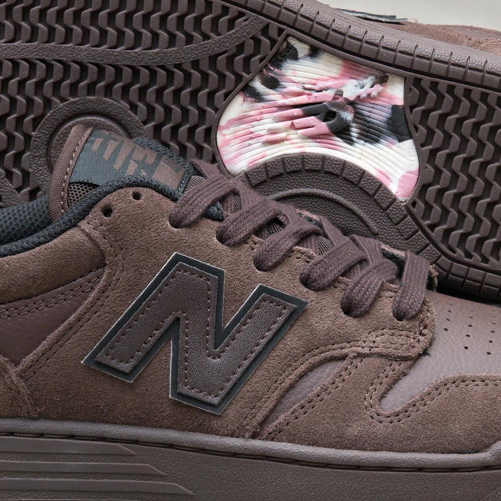 Buty męskie New Balance Numeric UN480CHC - brązowe