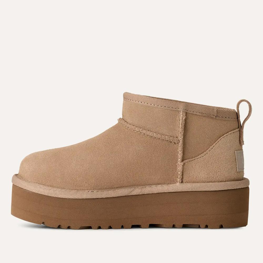 Buty dziecięce Ugg Classic Ultra Mini Platform 1157791K-SAN - beżowe