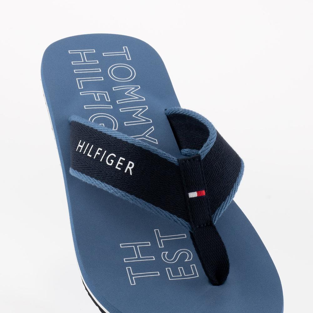 Japonki Tommy Hilfiger Sporty Beach FM0FM04469-DBX - niebieskie