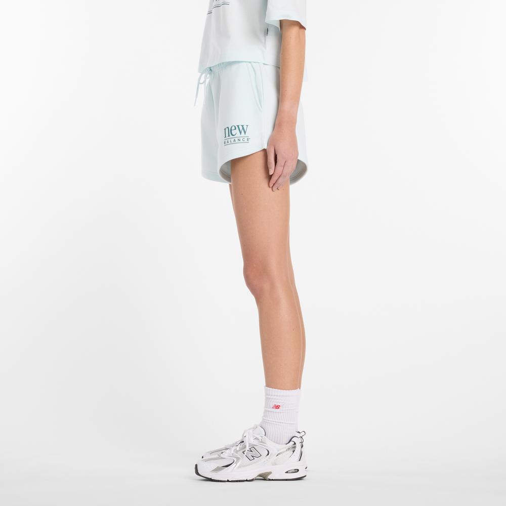 Spodenki damskie New Balance WB61Y80AAAW - niebieskie