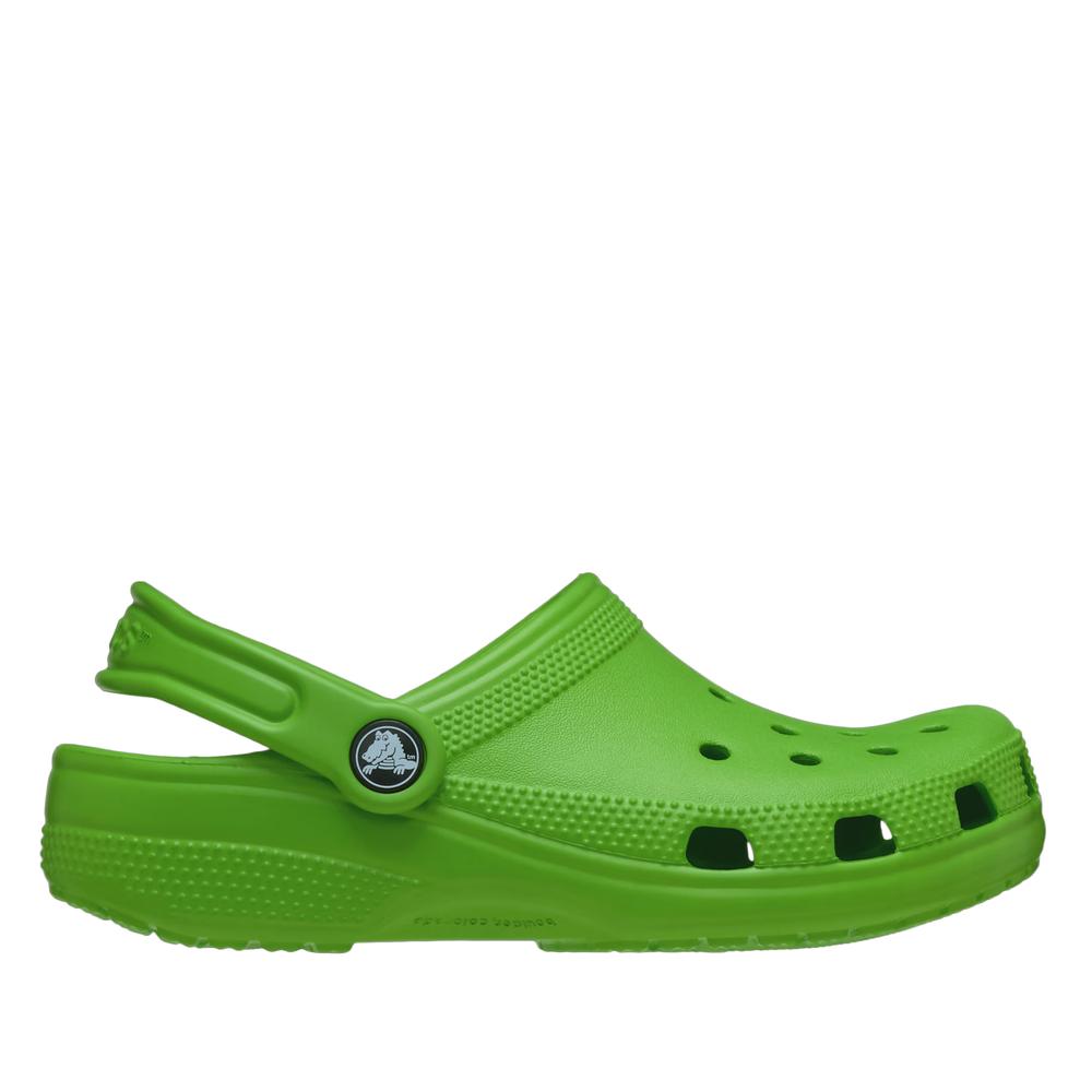Klapki dziecięce Crocs Classic Clog 206991-30T - zielone