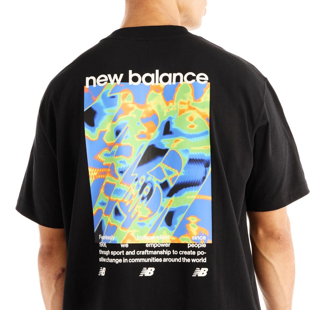 Koszulka męska New Balance Heat Map Forward Thinker MT62O0CVBK - czarna