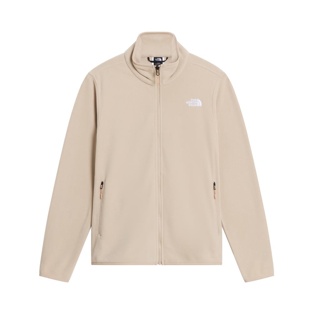 Bluza damska The North Face 100 Glacier Full-Zip Fleece 0A8D2FN7J1 - beżowe