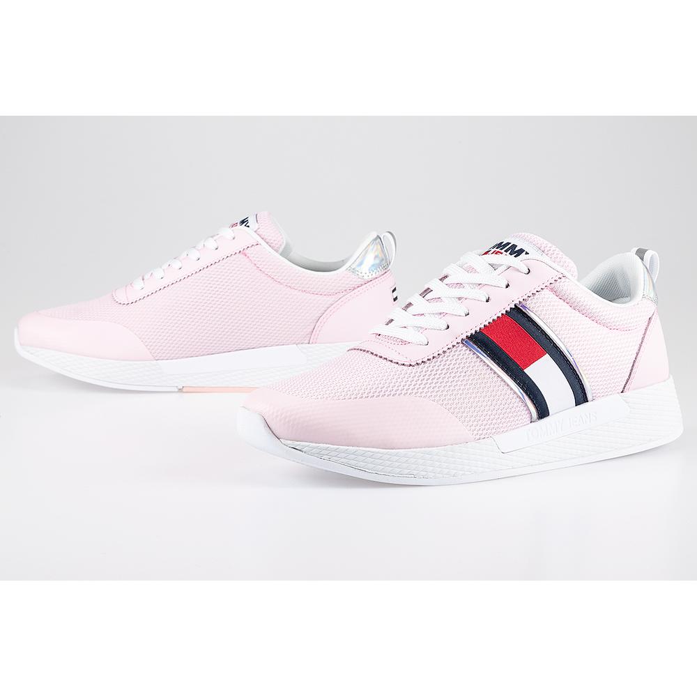 Tommy Jeans Iridescent Flag Trainers > EN0EN01359-TOG