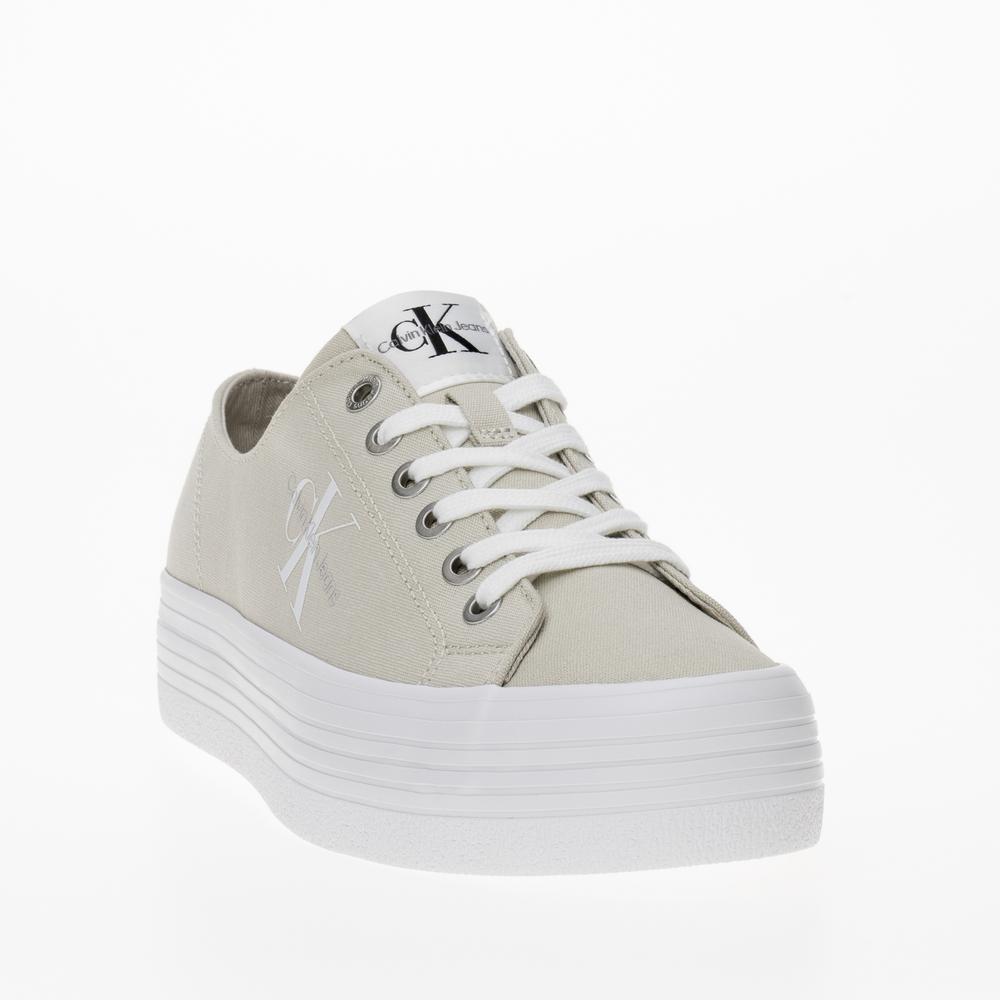 Buty Calvin Klein Vulc Flatform Essential Mono YW0YW01030-0F4 - beżowe