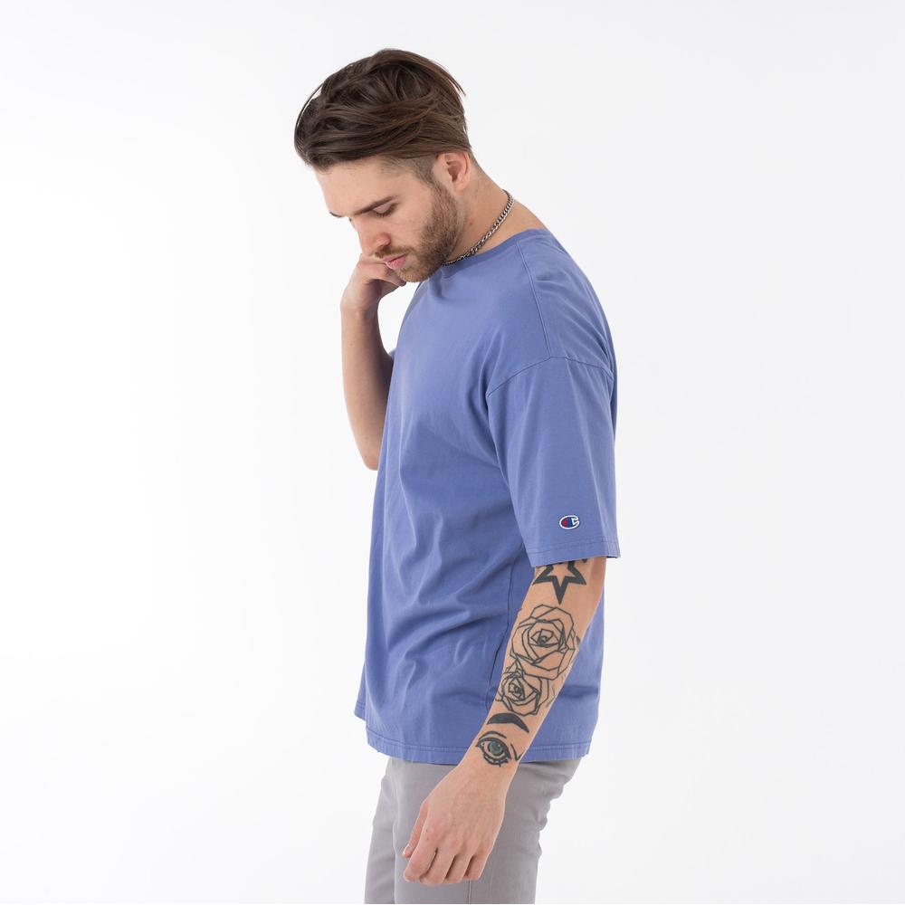 Koszulka Champion Reverse Weave Acid Washed 218651-BS006 - fioletowa