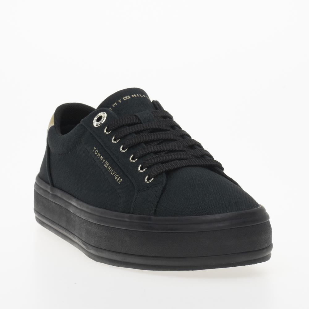 Buty Tommy Hilfiger Vulc Canvas FW0FW07682-BDS - czarne
