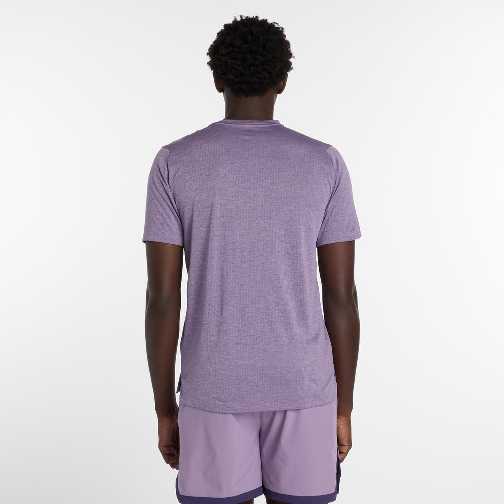 Koszulka męska New Balance MT41253AB7 - fioletowa