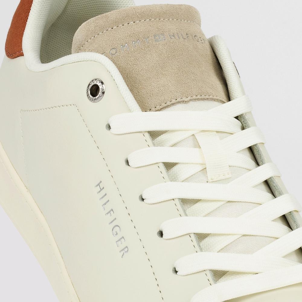 Buty Tommy Hilfiger Retro Court Clean Cupsole FM0FM04246-YBI - białe