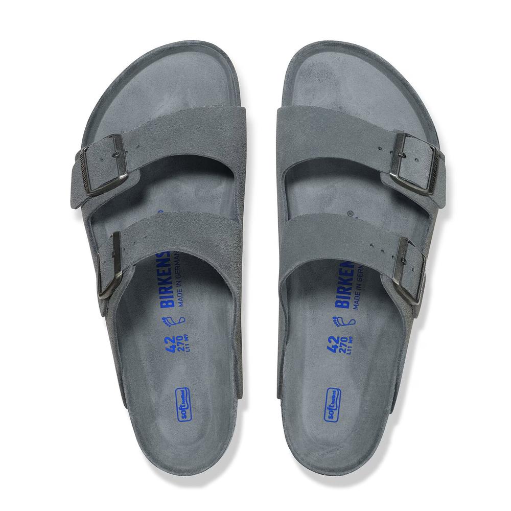 Klapki męskie Birkenstock Arizona 1030860 - szare