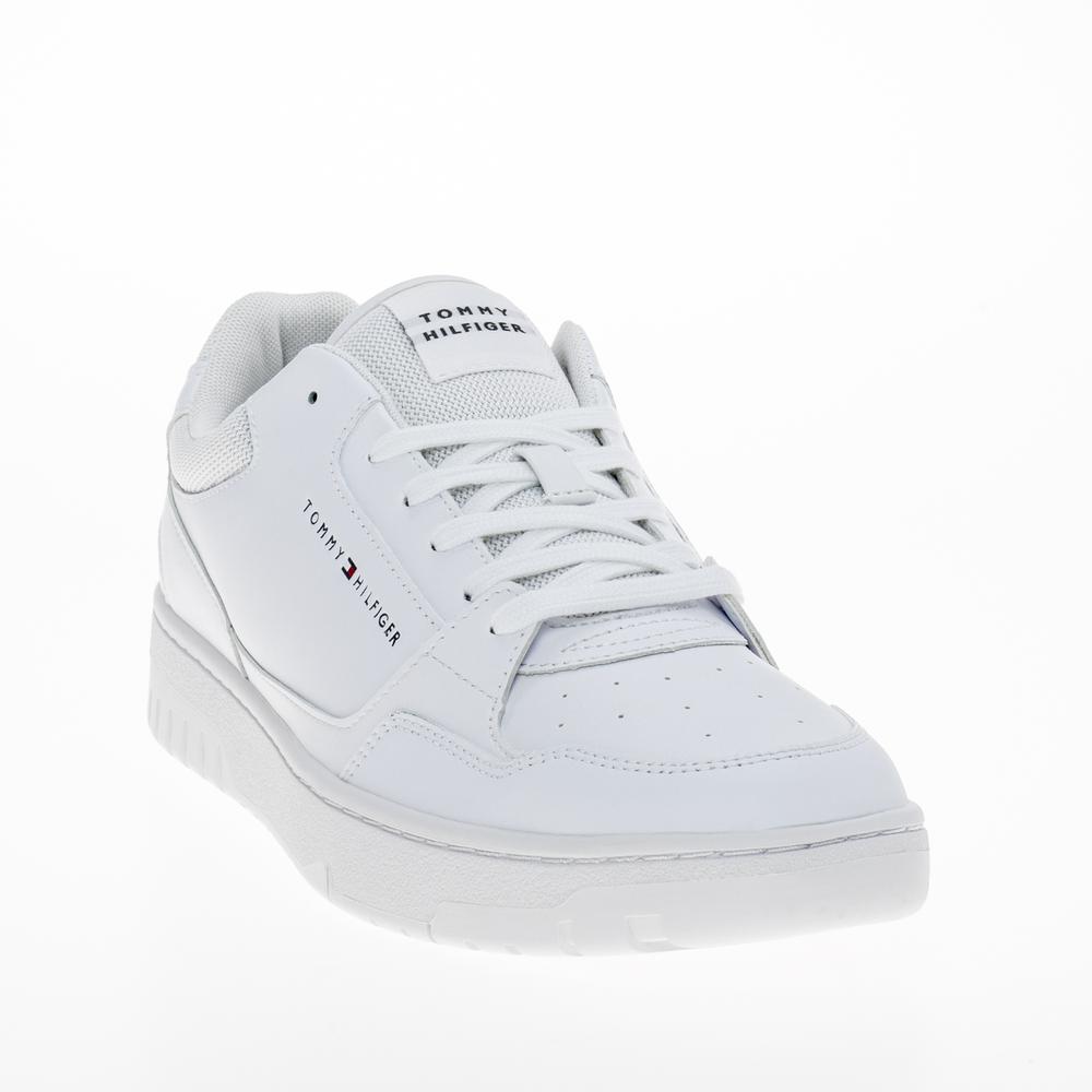 Buty Tommy Hilfiger Basket Core Leather FM0FM05040-YBS - białe