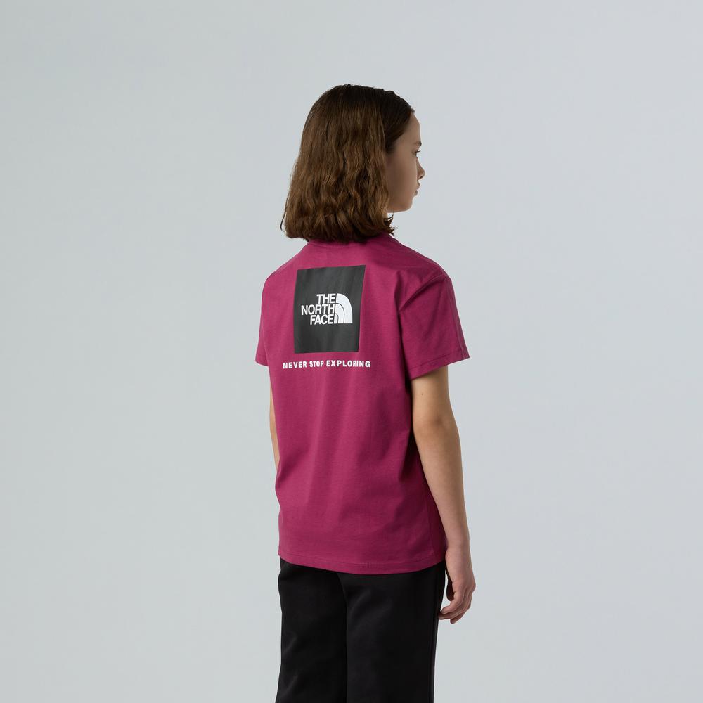 Koszulka dziecięca The North Face NSE Box Tek 0A8CJB6EO1 - różowa