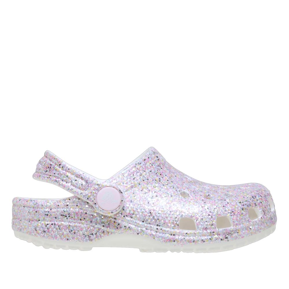 Klapki dziecięce Crocs Classic Fantasy Glitter Clog 212562-100 - multikolor