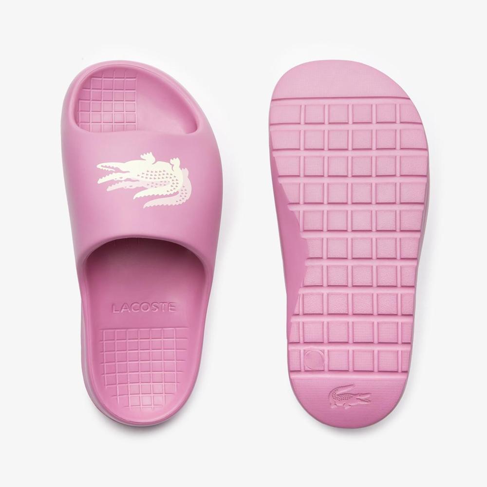 Klapki Lacoste Serve Slide 745CFA0005-PW1 - różowe