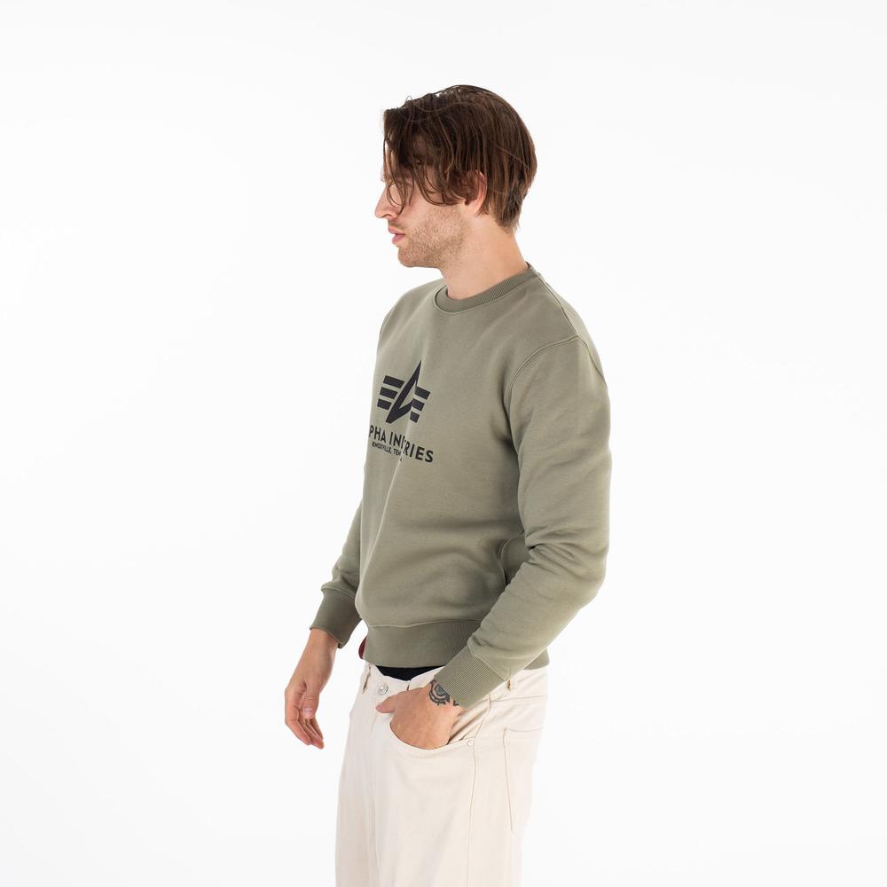 Bluza Alpha Industries Basic Sweater 17830211 - zielona