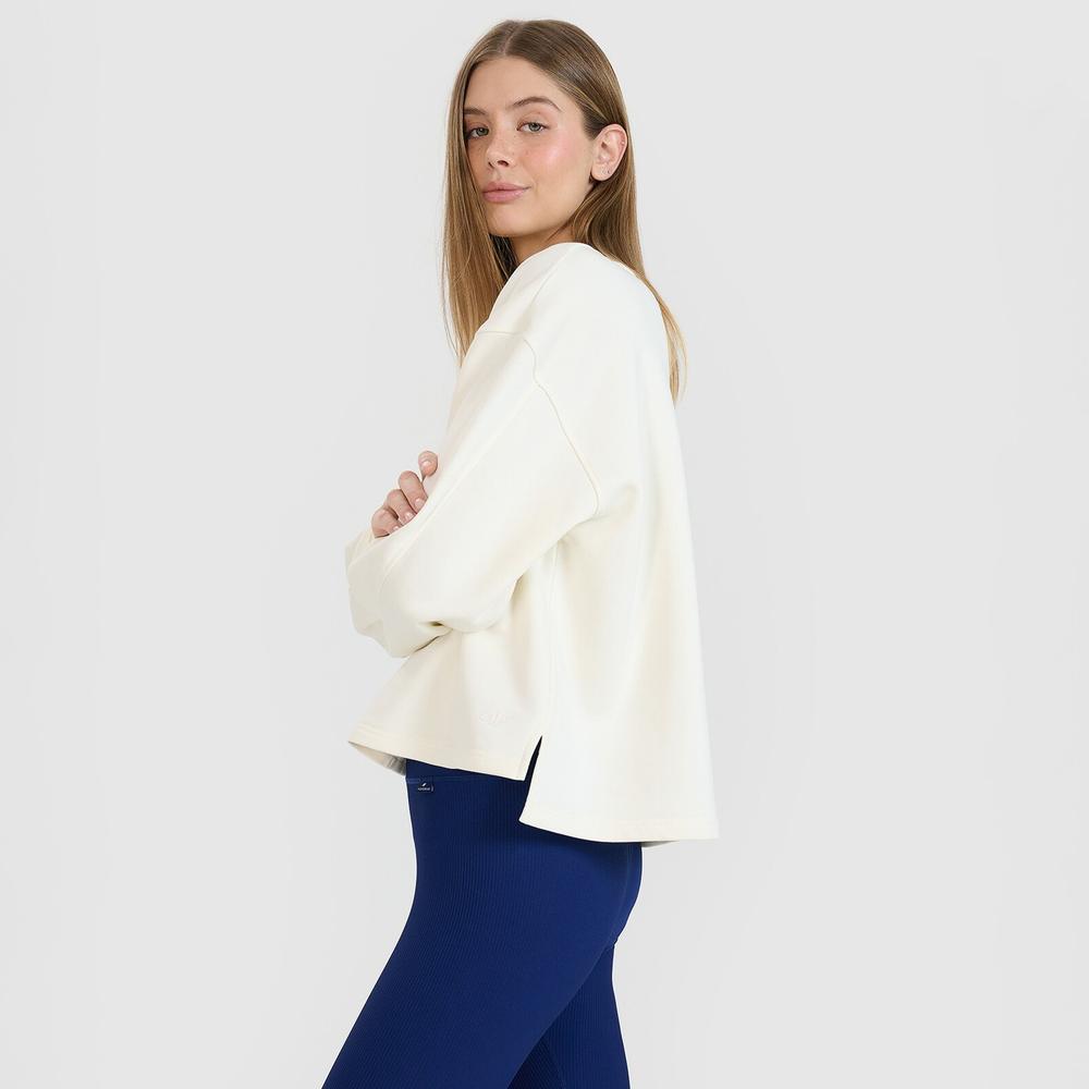 Bluza damska 4F WSS25TSWSF154311S - biała