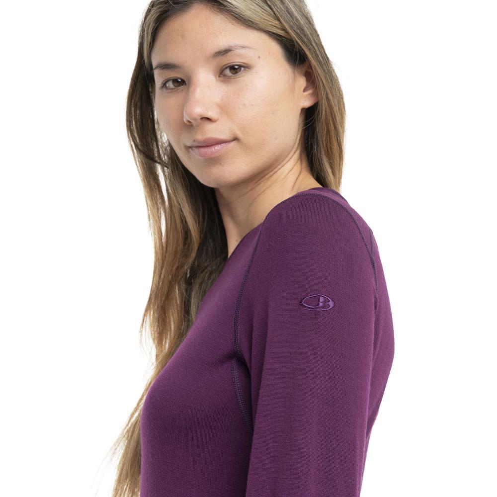 Koszulka Icebreaker Merino 260 Tech Long Sleeve Crewe Thermal Top 1043878531 - fioletowa