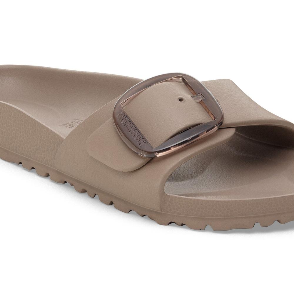 Klapki damskie Birkenstock Madrid Big Buckle 1030479 - szare