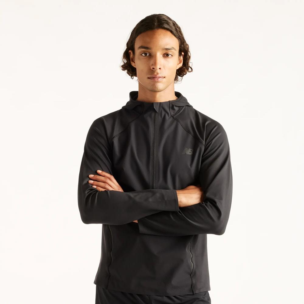 Bluza męska New Balance Reflective Run MT61021BBK - czarna
