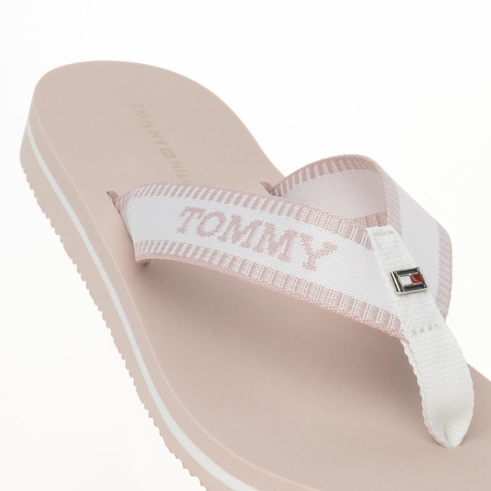 Japonki Tommy Hilfiger Webbing Pool Slide FW0FW07859-0LA - różowe