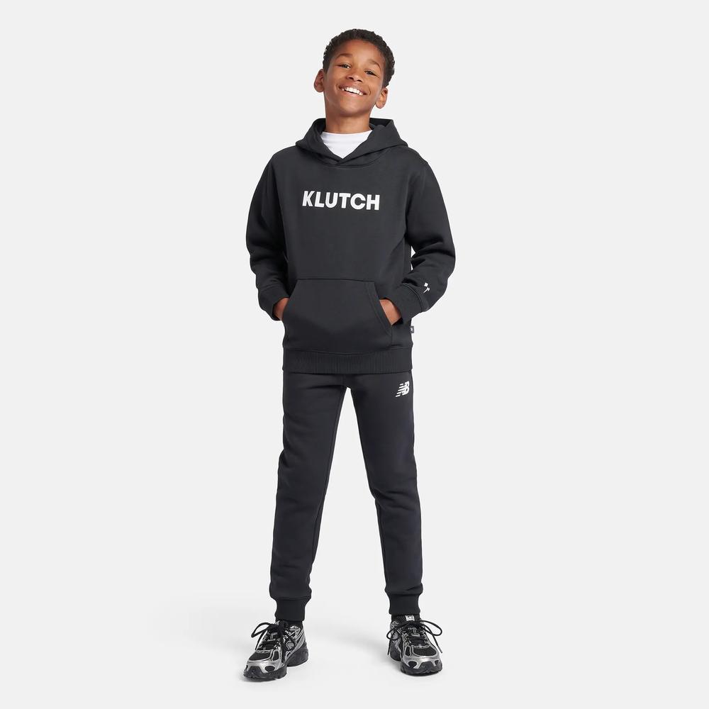 Spodnie dziecięce New Balance LAKB0007BK - czarne