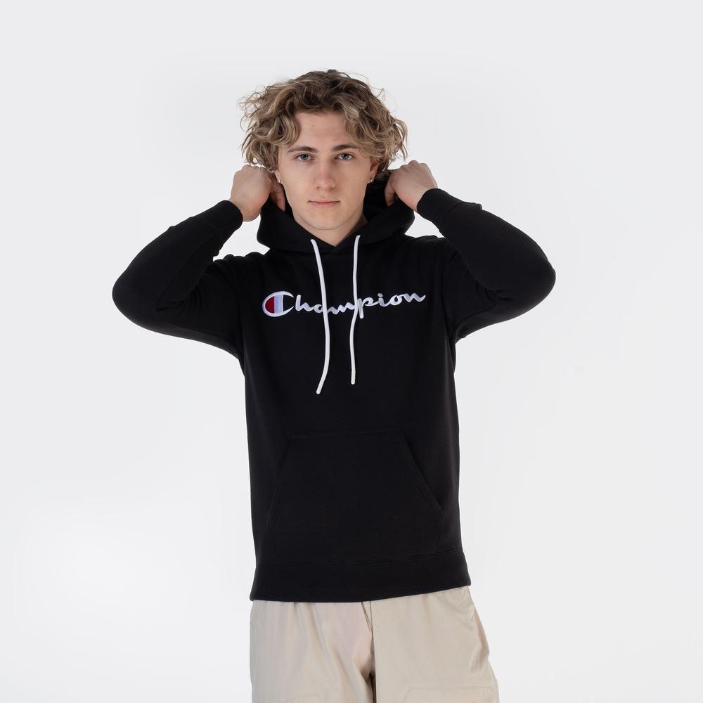 Bluza Champion Embroidered Script Logo Hoodie 219203-KK001 - czarna