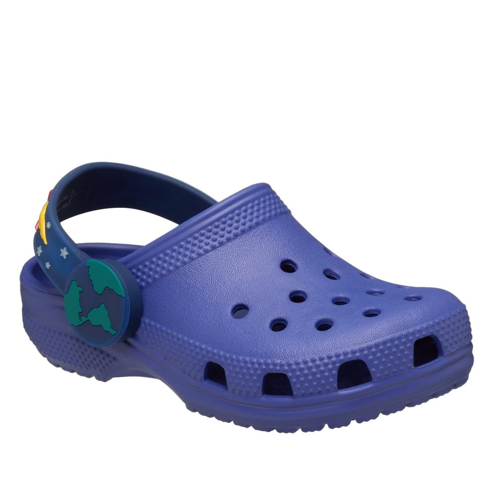 Klapki dziecięce Crocs Imagination Lights Backstrap Clog 211892-4WH - niebieskie
