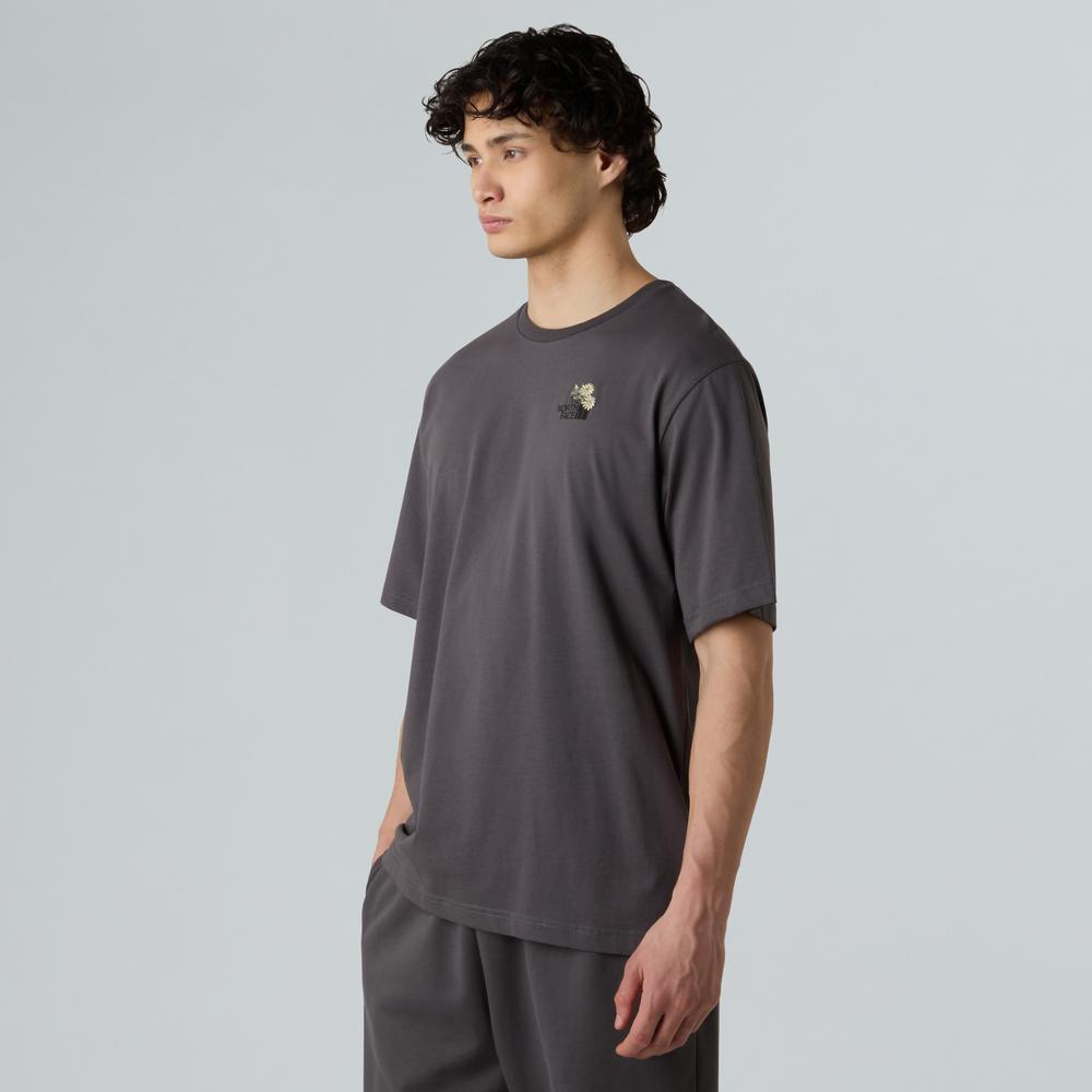 Koszulka męska The North Face Dome Flower 0A8EGXRHI1 - szara
