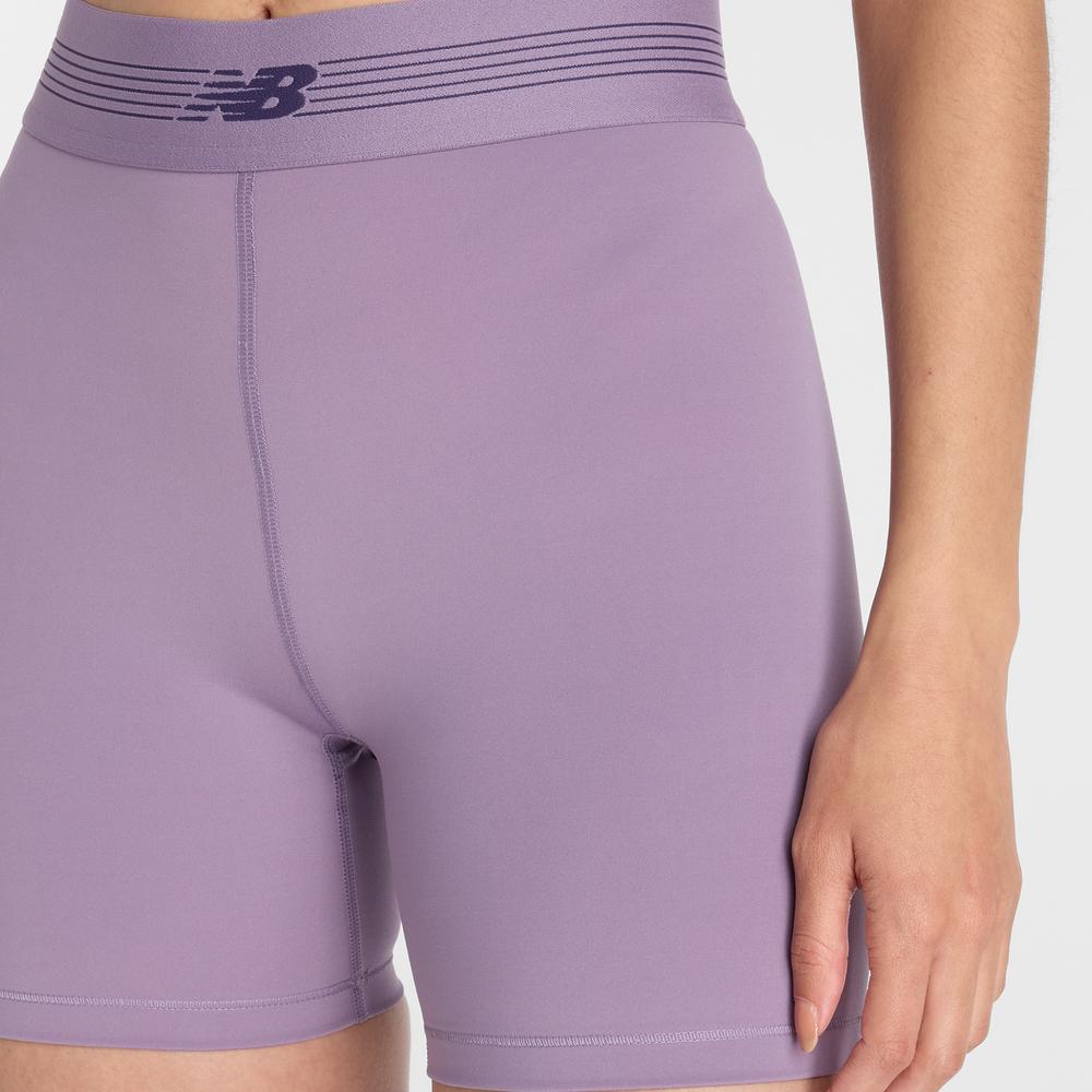 Spodenki damskie New Balance WB61E4GEAA5 - fioletowe