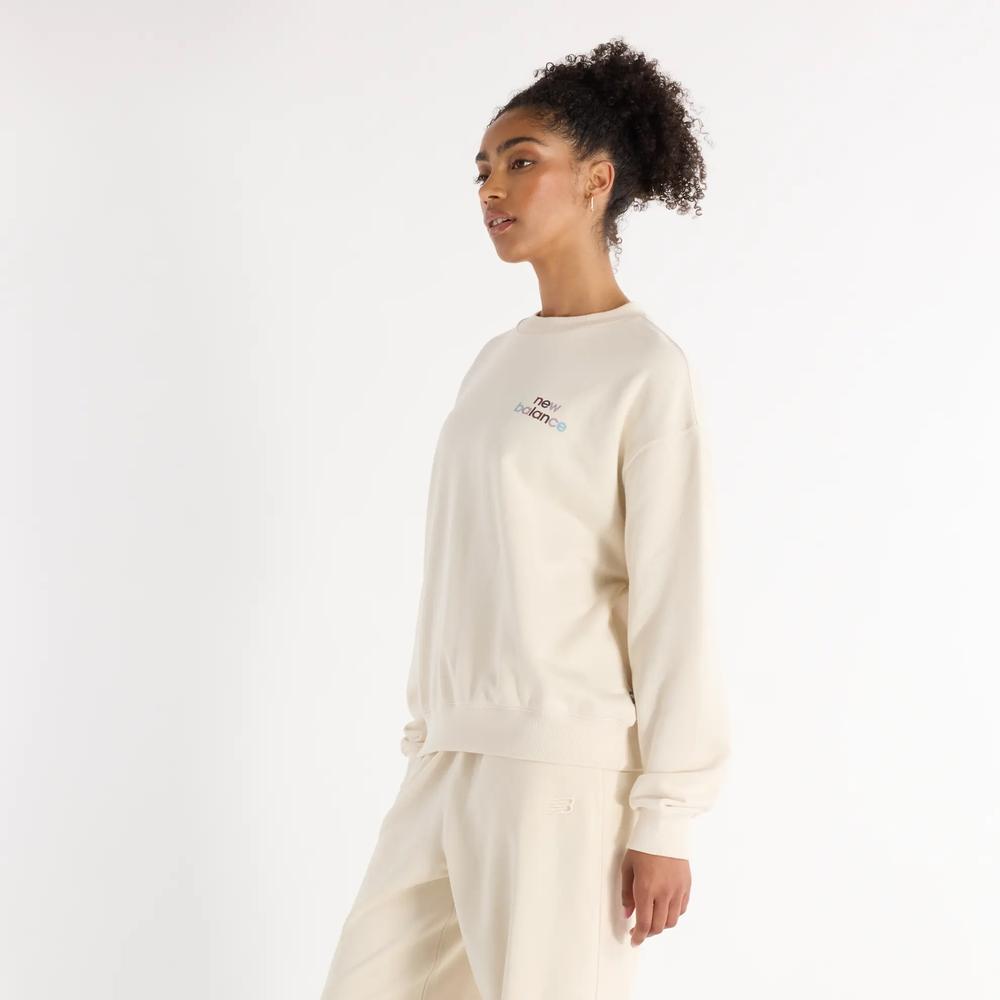 Bluza New Balance WT43559LIN - beżowa
