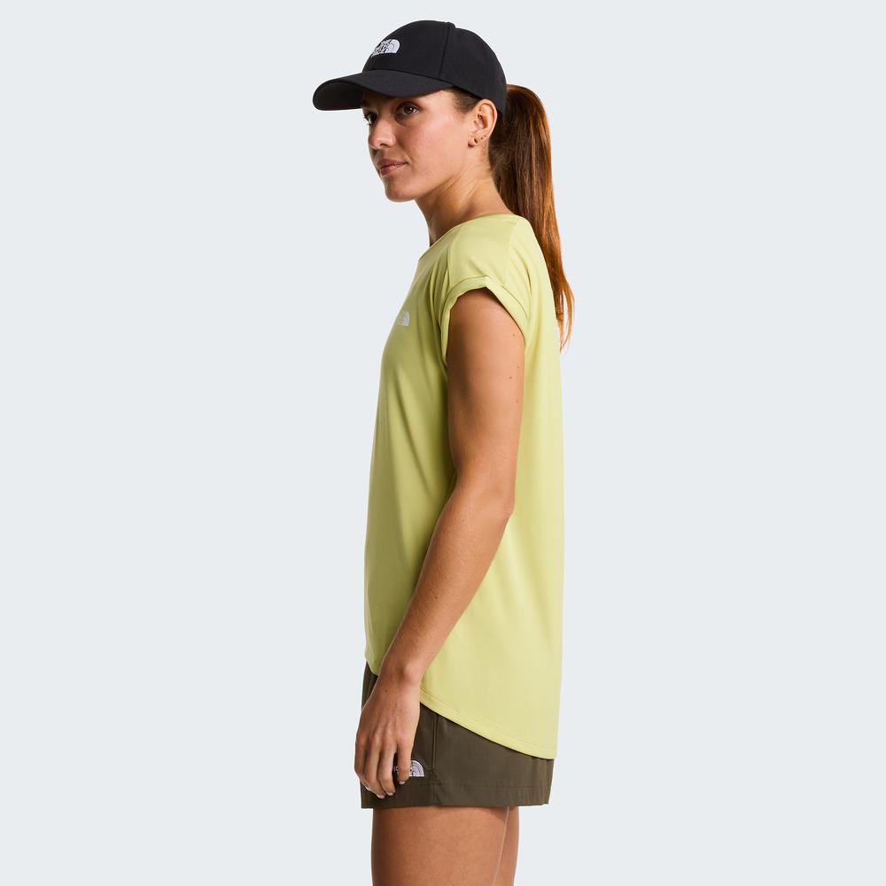 Koszulka damska The North Face Tanken 0A8BS2G731 - żółta