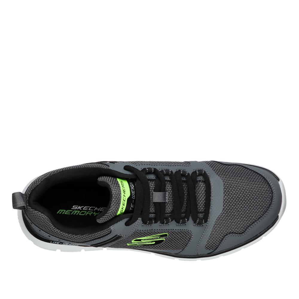 Buty męskie Skechers Track Knockhill 232001CCBK - szare