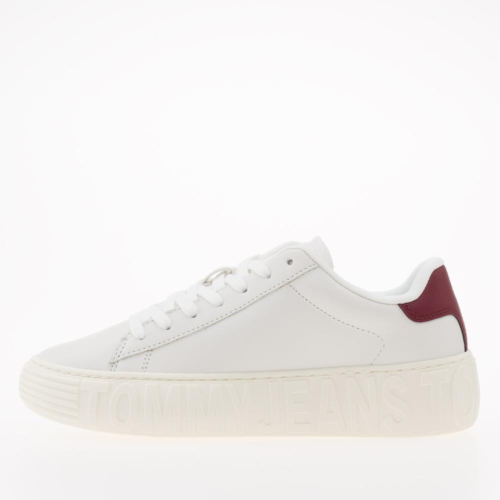 Buty Tommy Jeans TJW New Cupsole Leath LC EN0EN02273-YBL - białe
