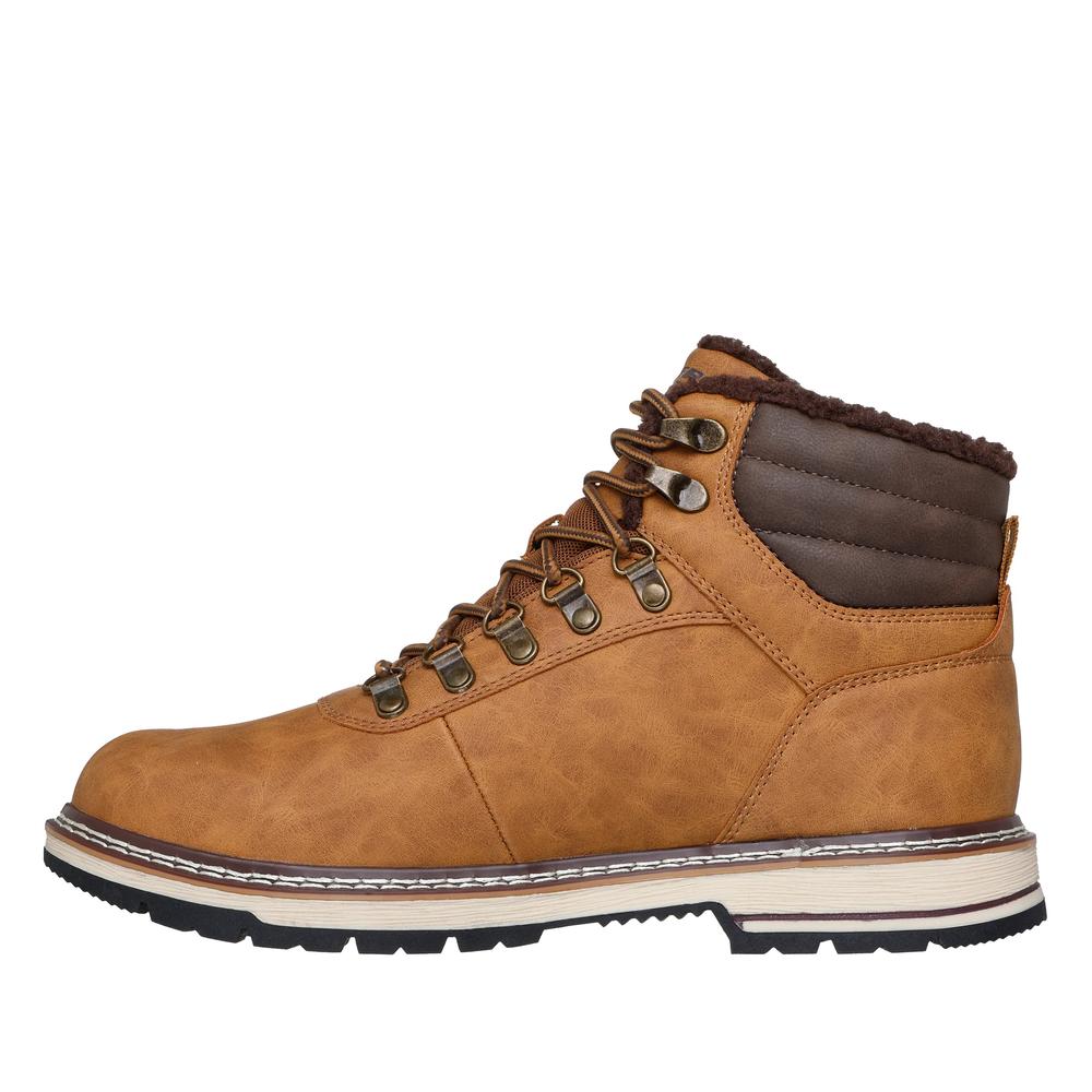 Buty męskie Skechers Corado Memphis 205623WTN - brązowe