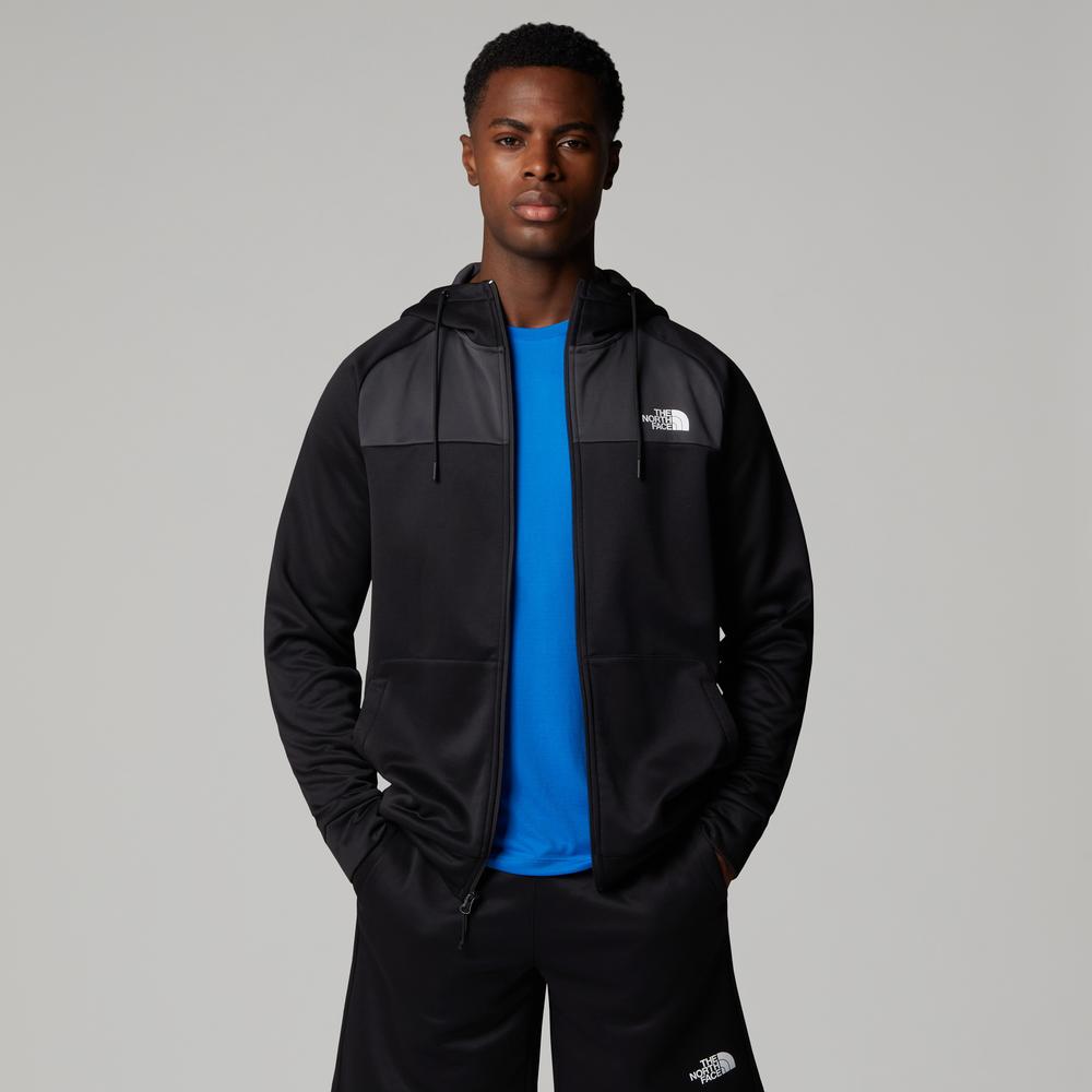 Bluza męska The North Face Reaxion Fleece Full-Zip Hoodie 0A8CNPKT01 - czarna