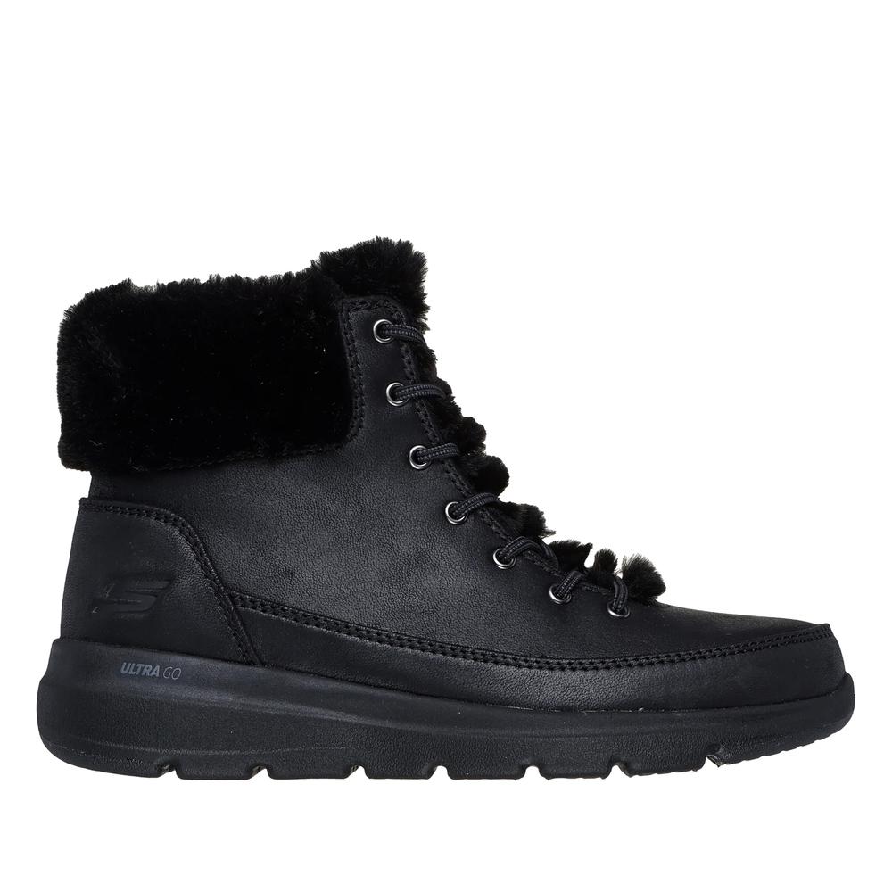 Buty damskie Skechers Glacial Ultra Wonderland 144202BBK - czarne
