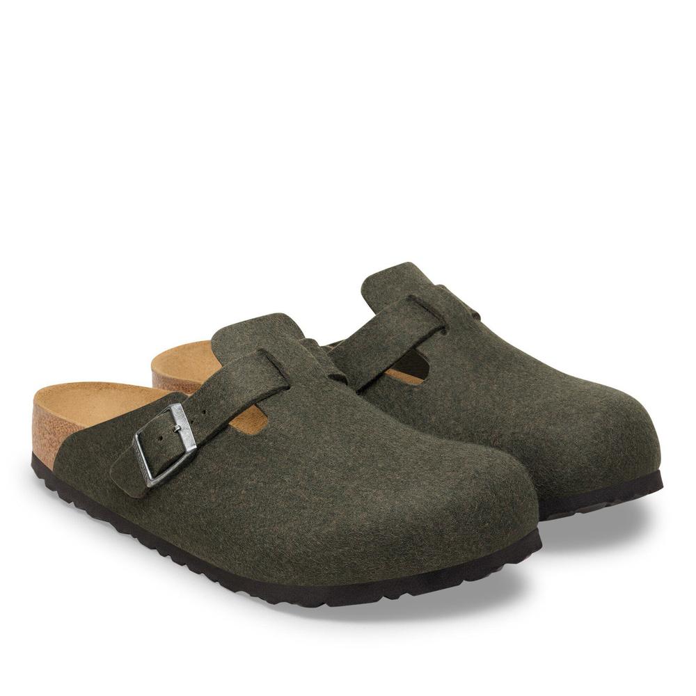 Klapki męskie Birkenstock Boston 1030676 - zielone