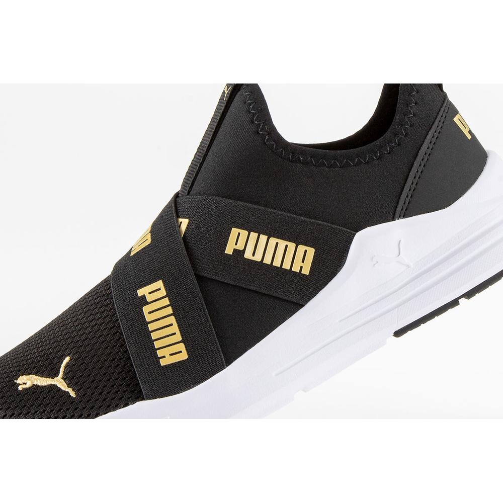 Buty Puma Wired Run Slip On Jr 38373204 - czarne