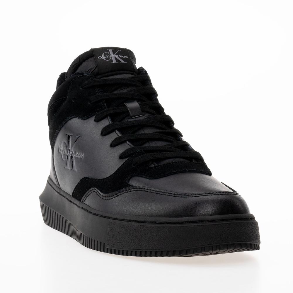 Buty Calvin Klein Jeans Chunky Mid Cupsole Coui Lth Mix YM0YM00779-0GT - czarne
