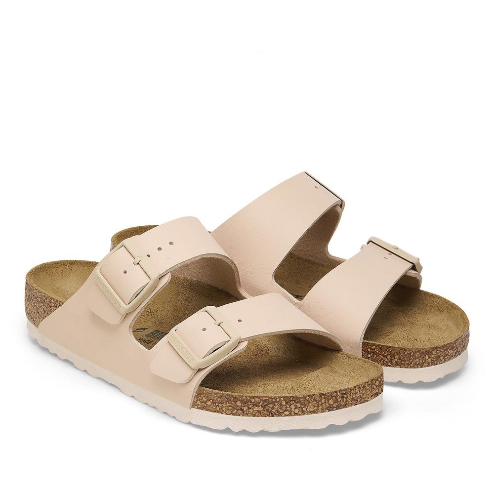 Klapki damskie Birkenstock Arizona 1027723 - beżowe