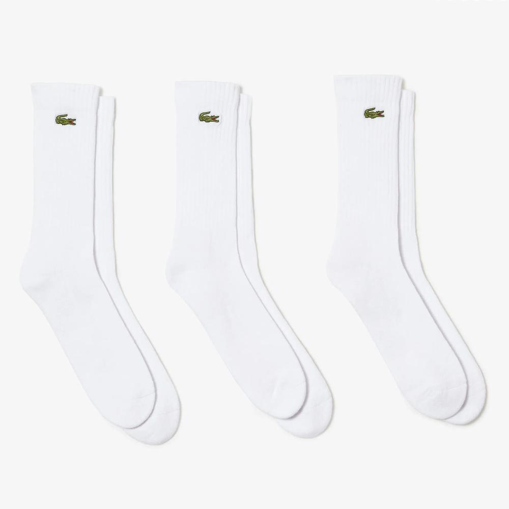 Skarpety unisex 3-pack Lacoste RA4182-Z92 - białe