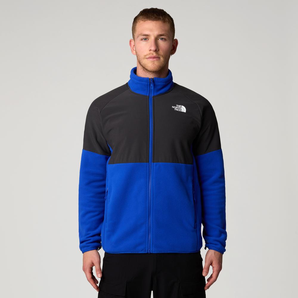 Bluza The North Face 100 Glacier Heavyweight Full-Zip Fleece 0A89JGJL11 - granatowo-czarna