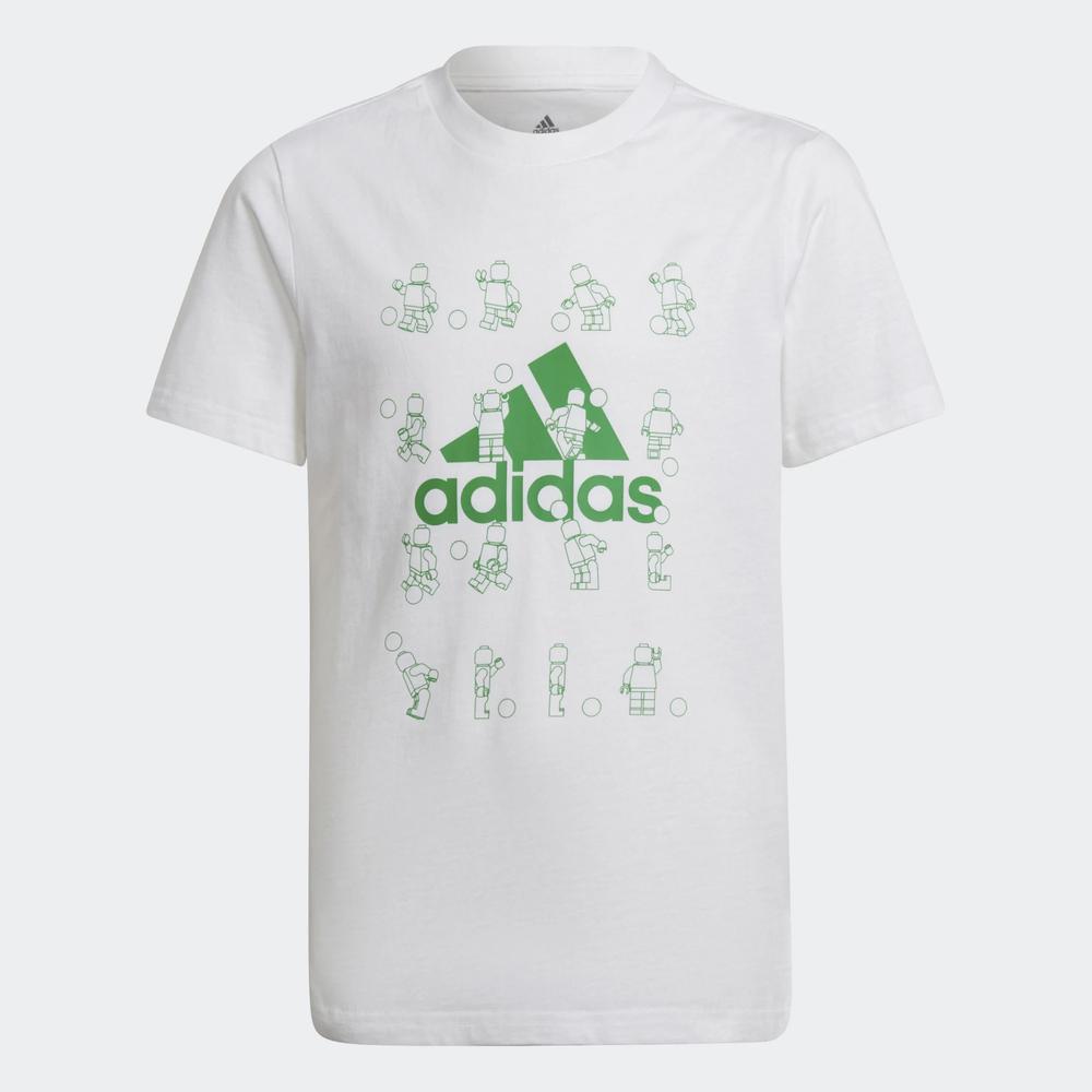 Koszulka adidas x LEGO Football Graphic Tee HA0929 - biała