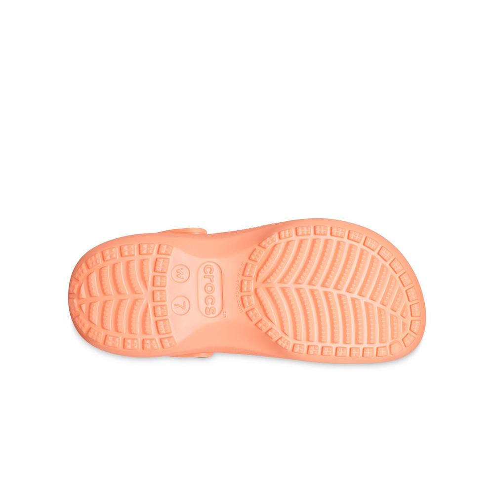 Klapki Crocs Classic Platform Clog 206750-83E - pomarańczowe