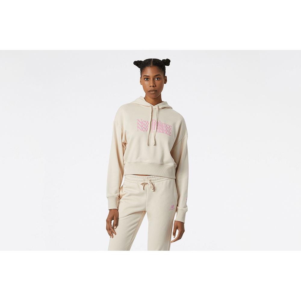 Bluza New Balance WT21509CTU - beżowa