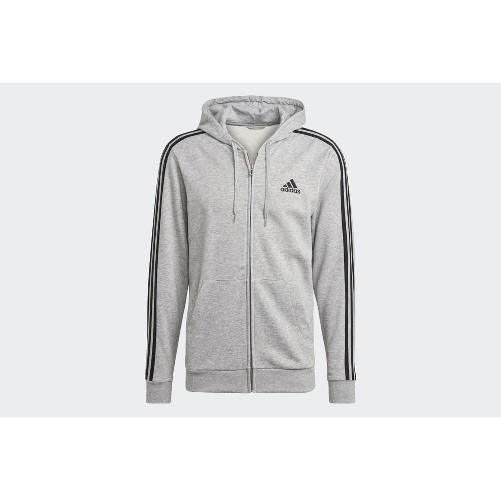 adidas Essentials French Terry 3-Stripes Full Zip Hoodie > GK9034