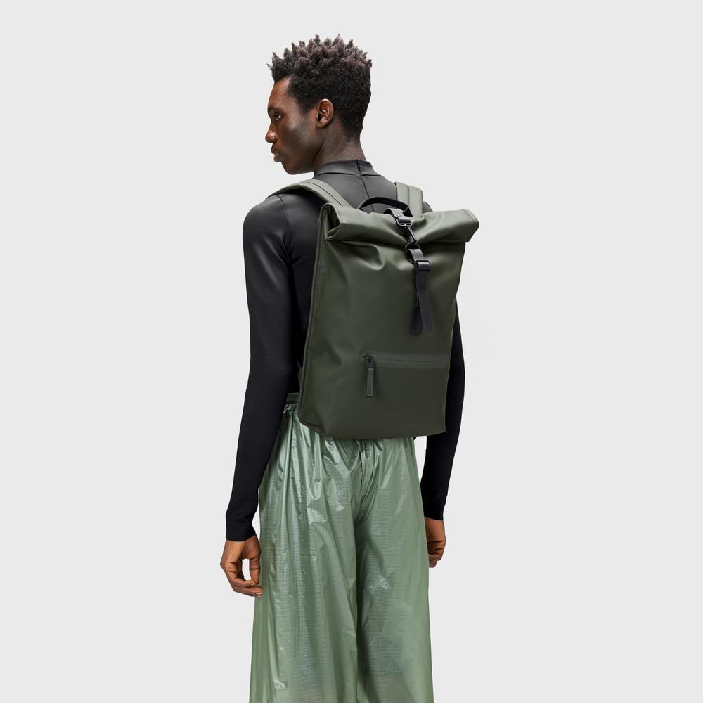 Plecak Rains Rolltop Rucksack 13320-03 - zielony